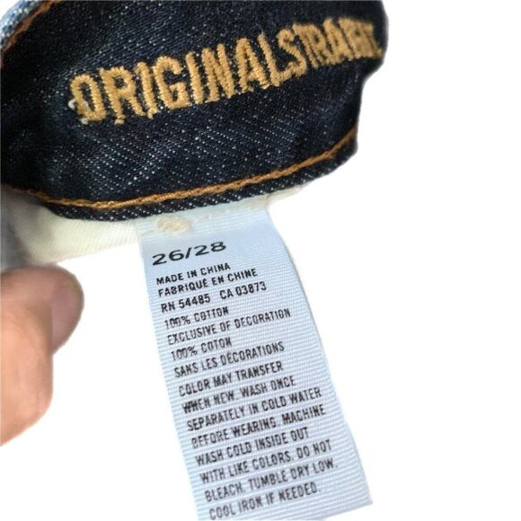 26X28 American Eagle Outfitter Original Straight Dark Wash Blue Jeans - Picture 15 of 16